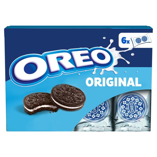 Oreo Chocolate Sandwich Biscuit Lunchbox 6 Pack 132g