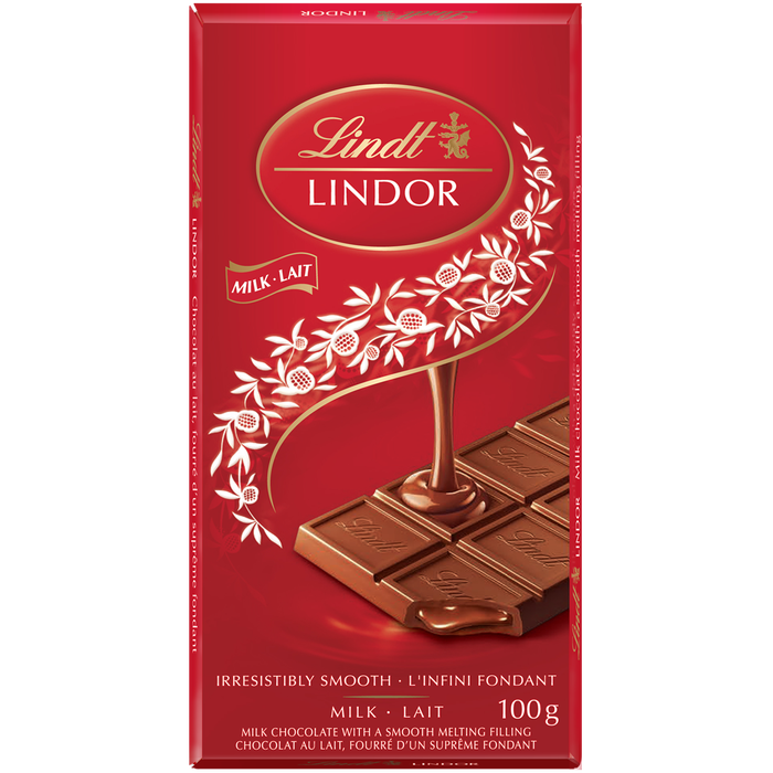 Lindt Lindor Milk Chocolate Bar 100g