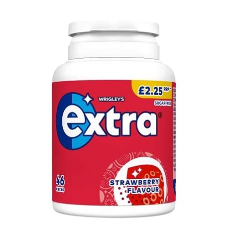 Extra Strawberry Flavour Sugar Free Gum 64g