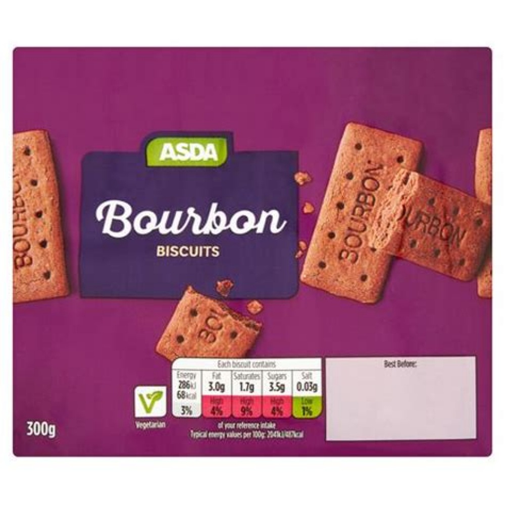 Asda Bourbon Biscuits 300g - welcome to food gallery