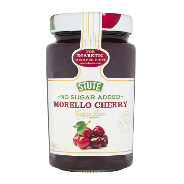 Stute No Sugar Added Morello Cherry Extra Jam 430g