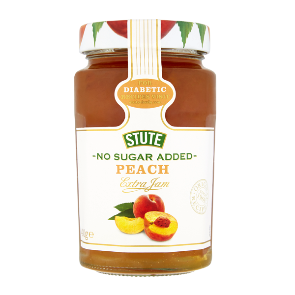 Stute No Sugar Added Peach Jam 430g