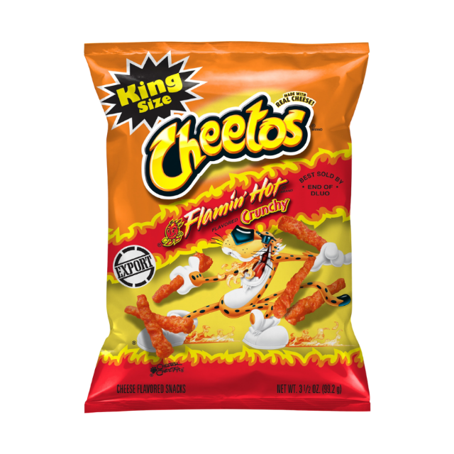 Cheetos Flamin Hot Crunchy King Size  99.2g