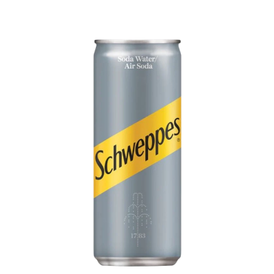 Schweppes Soda Water Can 330g