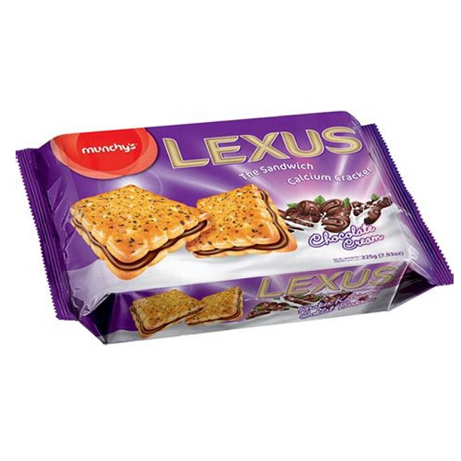 Munchy's Lexus Chocolate Cream  Cracker 225g