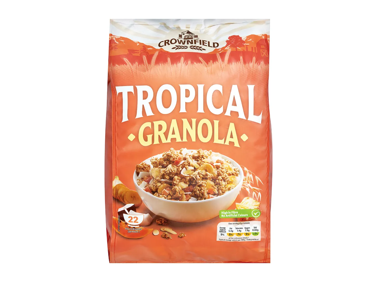 Crownfield Tropical Granola 1kg