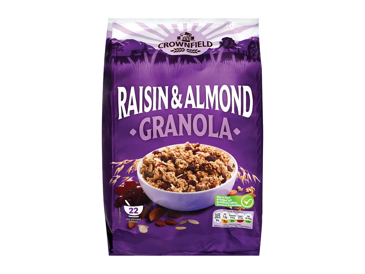 Crownfield Raisin & Almond Granola 1kg