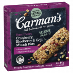 Carmans Muesli Bar Super Berry 6pack 270g