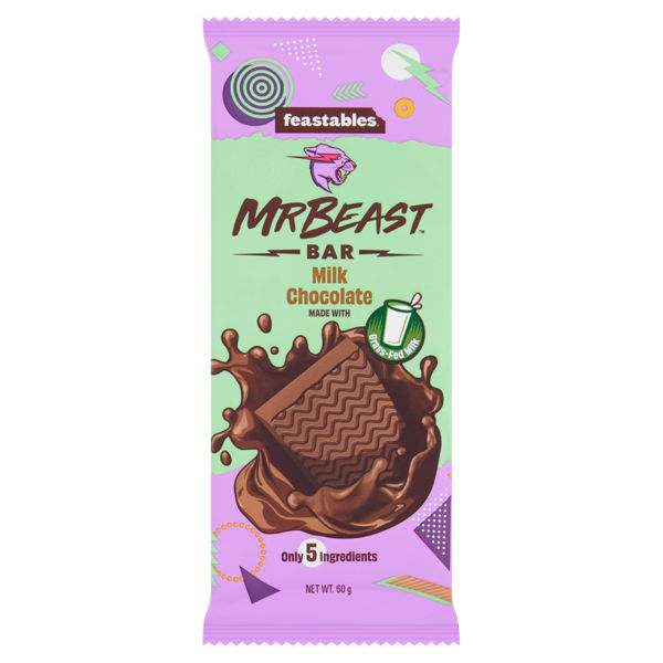 Feastables MrBeast Bar Milk Chocolate 60g