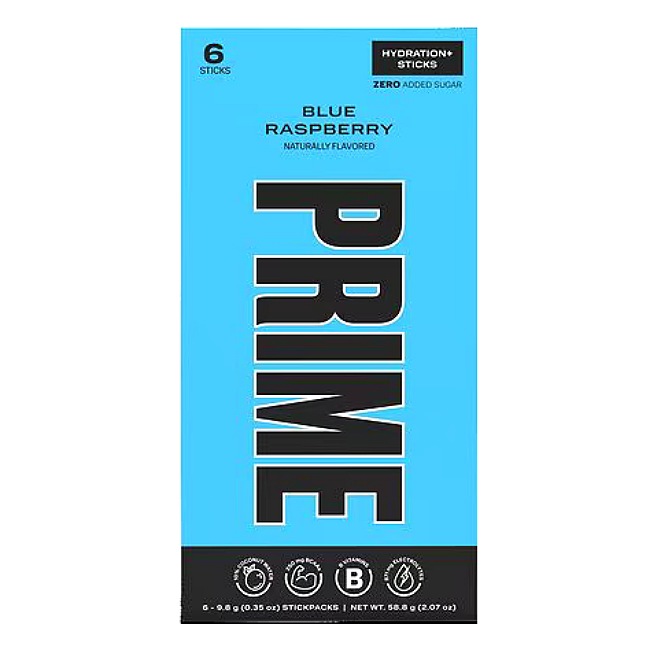 Prime Blue Raspberry Hydration Sticks 58.8g