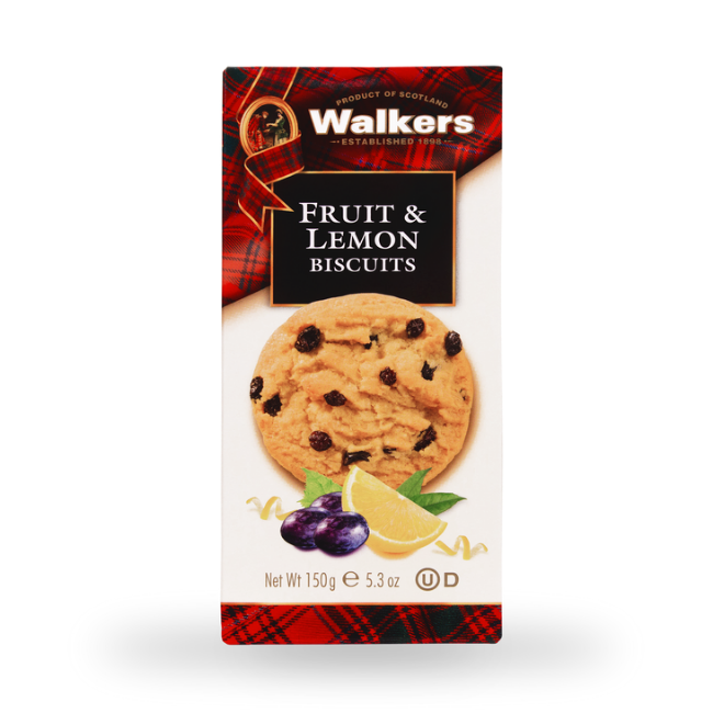 Walkers Fruit & Lemon Biscuits 150g