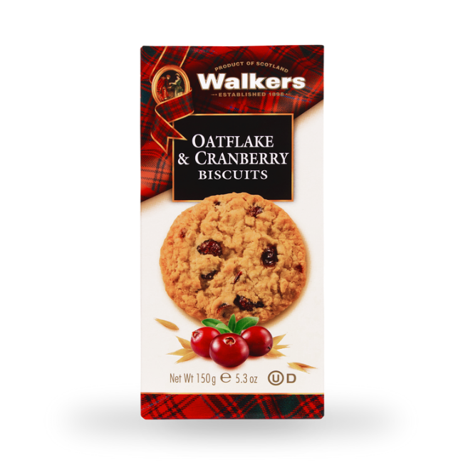 Walkers Oatflake & Cranberry Biscuits 150g