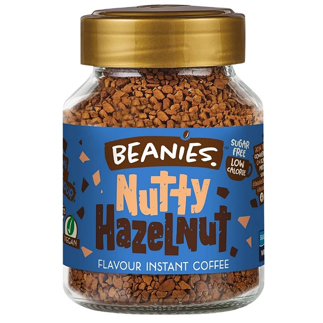 Beanies Nutty Hazelnut Flavour Instant Coffee 50g