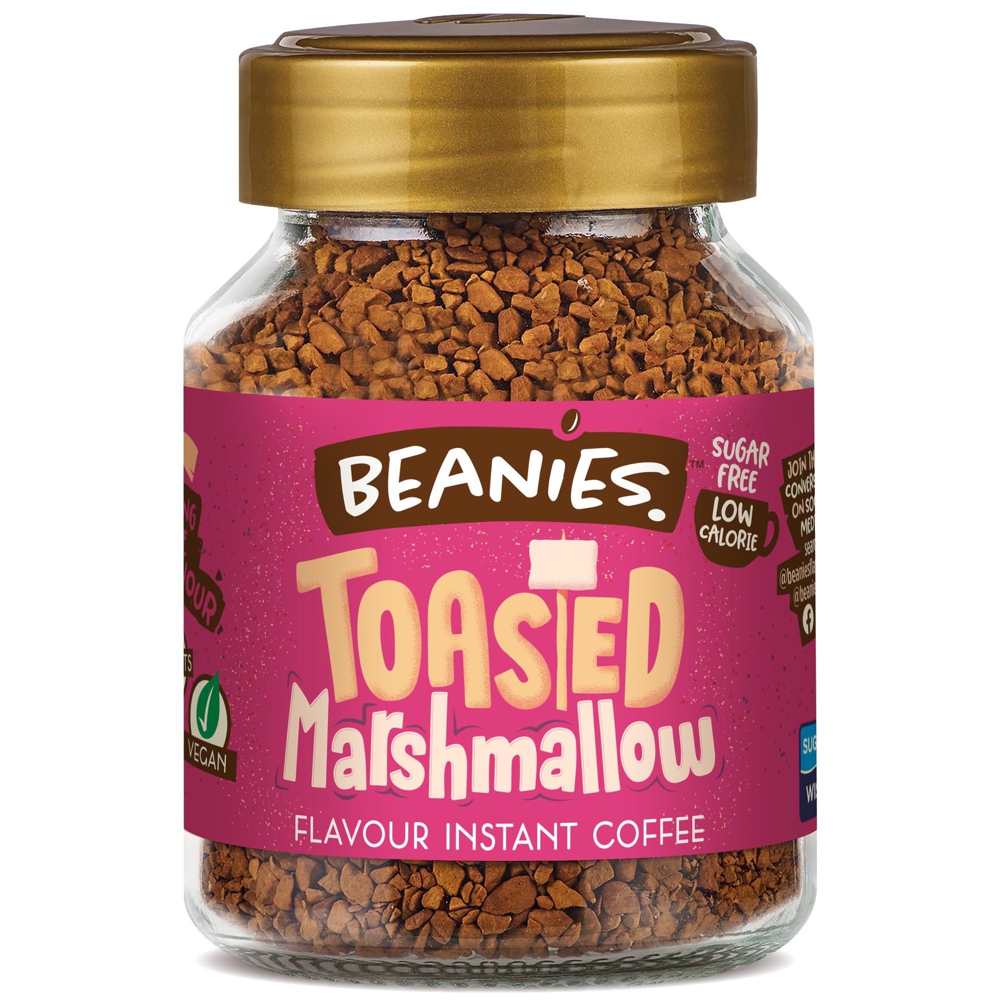 Beanies Toasted Marashmallow Flavour Instant Coffee 50g