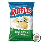 Ruffles Sour Cream and Onion Flavored Potato Chips 184.2gm