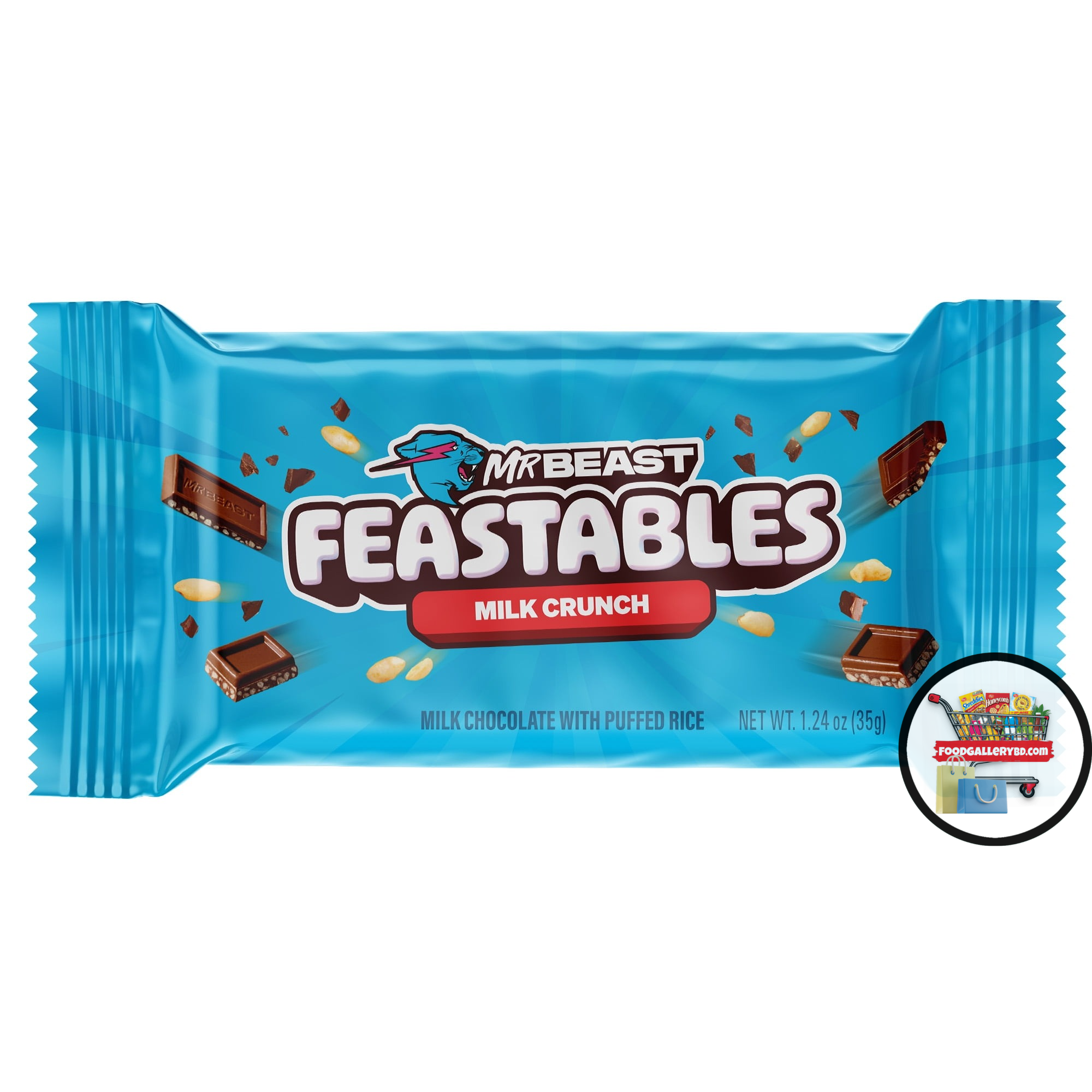 Feastables MrBeast Milk Chocolate Crunch Bar 35g